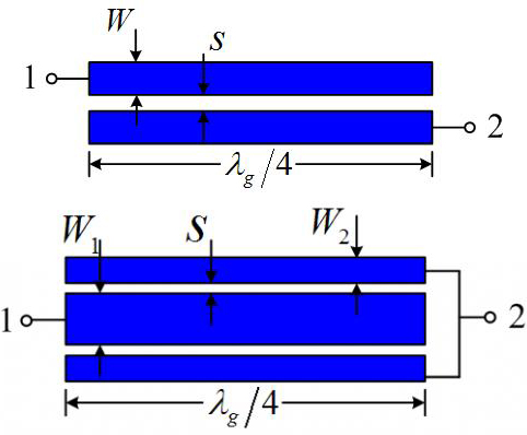 双线和三线耦合结构