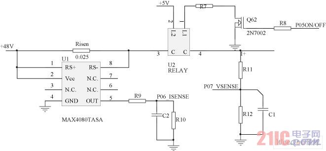 电压、电流监控的电路图