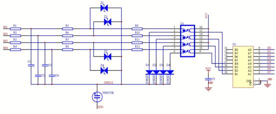 图1:采样电路设计。