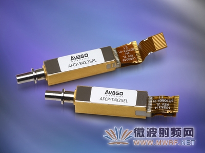Avago推出适合CFP4收发器应用紧凑型光发射和光接收组件