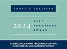 安立获得Frost & Sullivan颁发的“全球现场RF测试领导奖”