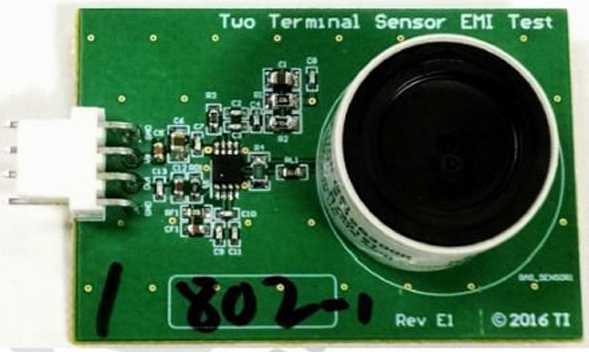 图2：带传感器的测试板