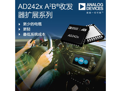 ADI大幅扩展A2B收发器产品系列提高总线带宽利用率