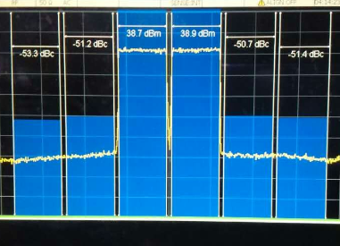 160 MHz 宽带信号频谱图