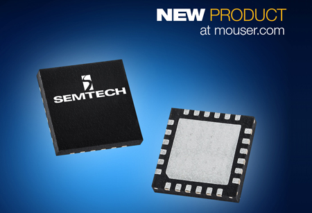 面向物联网的集成式远距离射频模块Semtech低功耗SX128x 2.4GHz收发器在贸泽开售