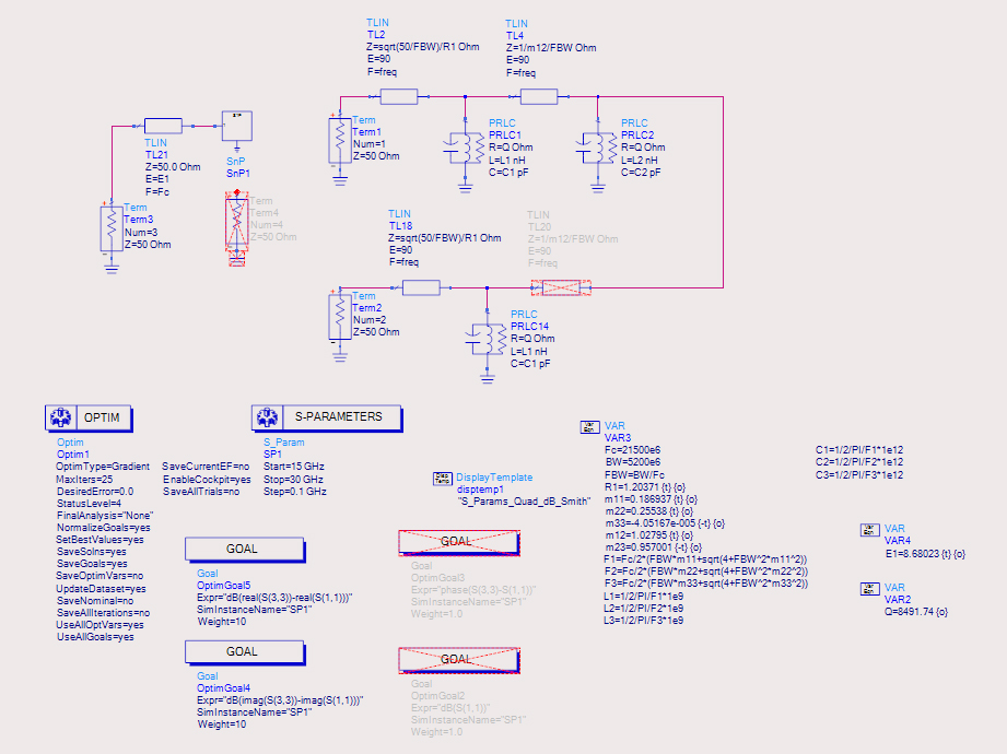 微波笔记·参数提取法设计带通滤波器