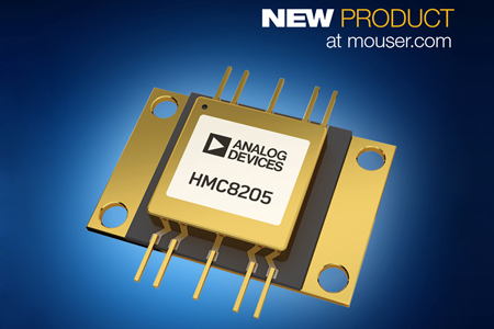 贸泽开售ADI HMC8205 GaN功率放大器 为宽带设计提供理想选择