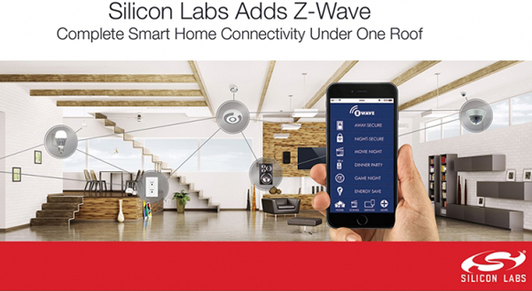 Silicon Labs完成对Sigma Designs公司Z-Wave事业单位的收购