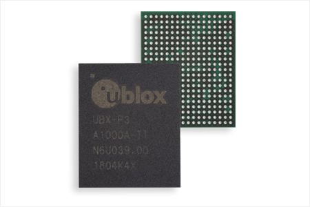 u‑blox推出业内最小的并发双信道V2X通信芯片UBX‑P3