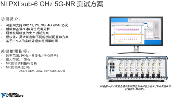 NI正式推出面向Sub-6G 5G新空口的参考测试方案