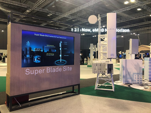华为Super Blade Site在2018全球移动宽带论坛上展出