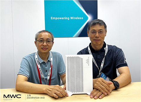 比科奇和几维通信在2023年MWC上海展示业界首款完整功能的4G+5G双模小基站