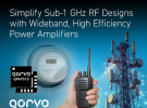 Qorvo推出宽带高效射频功率放大器QPA9510，助力简化Sub-1GHz射频设计